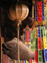 Temple hangings.